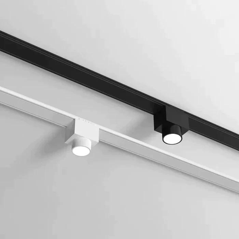 Foco LED Fijo 5W Negro para Carril Magnético Extra Plano MM30