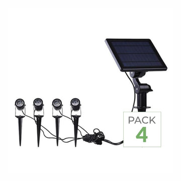 Spots Solaires Connectés à piquer RGB IP55 (Lot de 4)