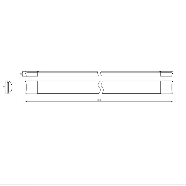 Fita LED 120cm 30W IP40