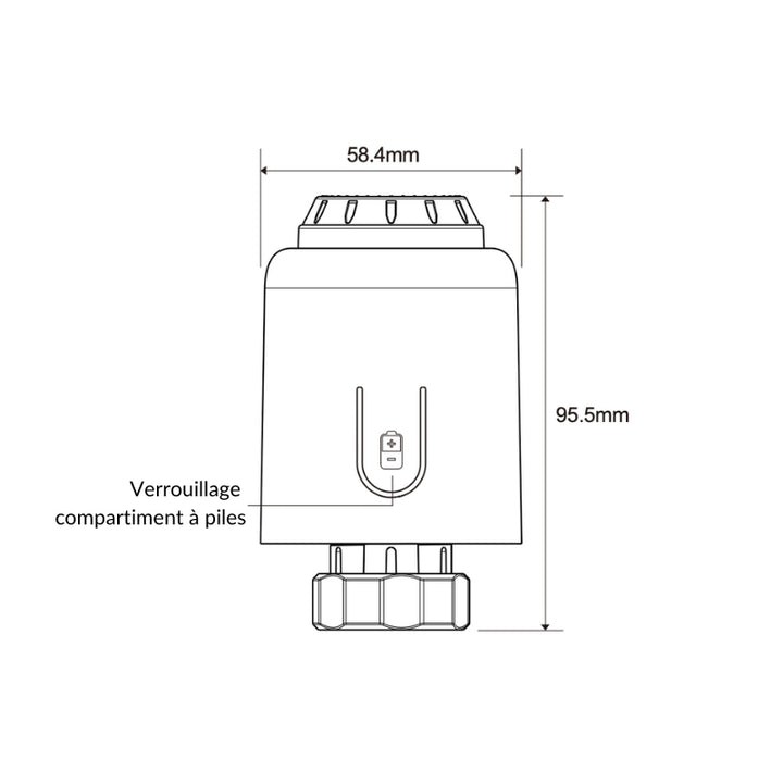 Cabeça termoestática universal conectada