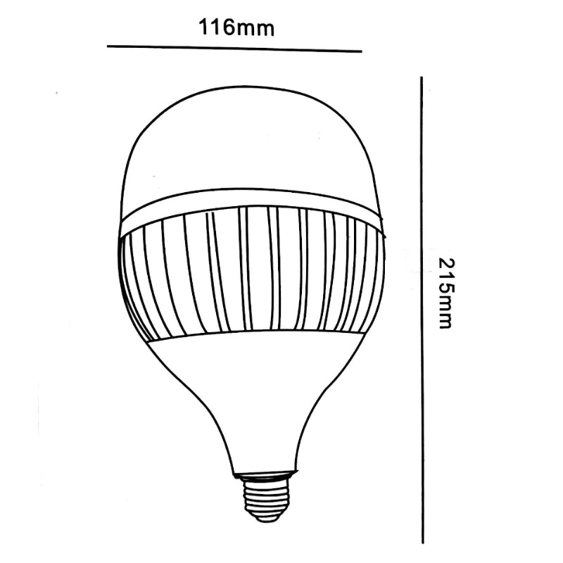 Lâmpada LED Industrial 40W E27 270°