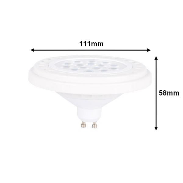 LED-Leuchtmittel GU10 15W 30° Flutlicht