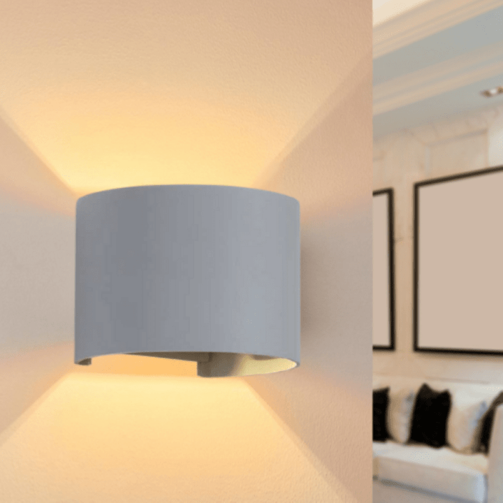 Luz de parede LED 6W IP54 Formulário arredondado