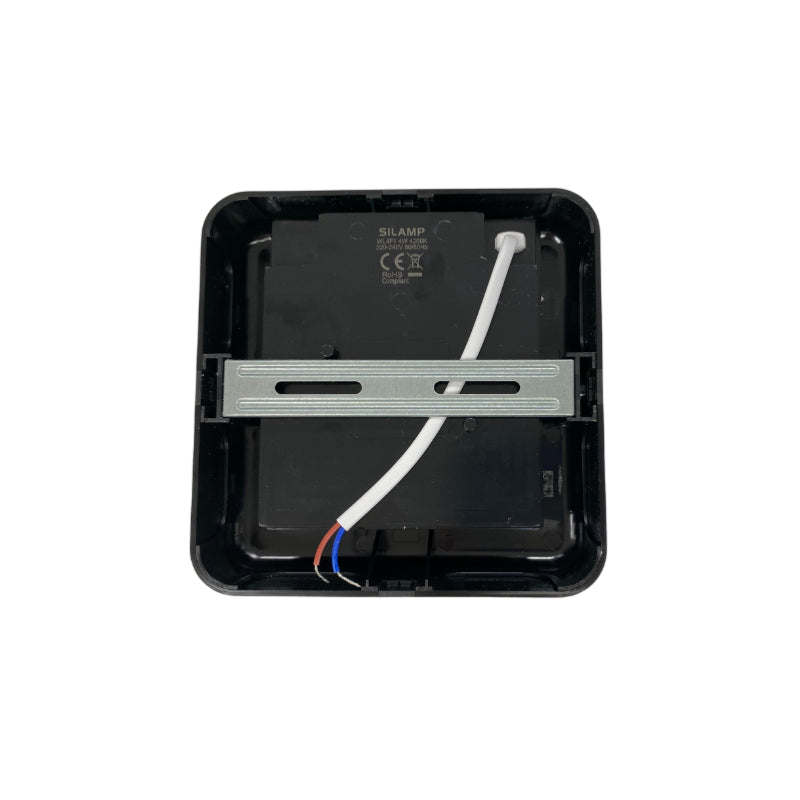 4W schwarze quadratische LED-Wandleuchte IP65