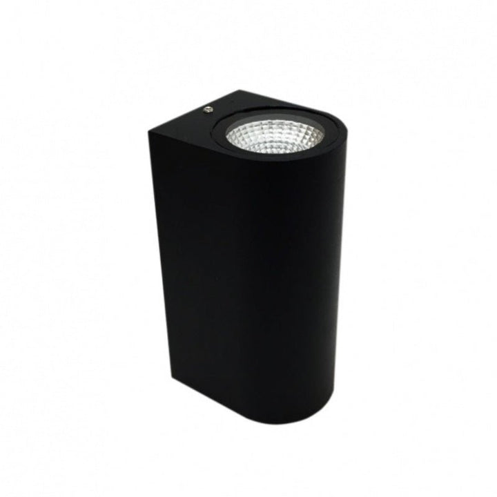 Schwarze Wandleuchte 6W LED COB Doppelstrahlen IP44