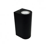 Schwarze Wandleuchte 6W LED COB Doppelstrahlen IP44