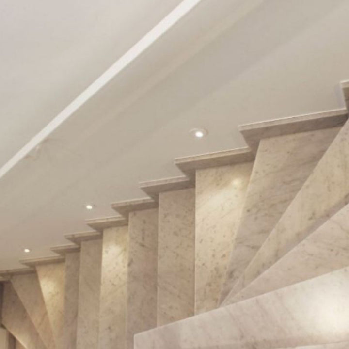 Balise LED Encastrable Ronde 3W 220V 34° Blanche IP20 pour Escaliers