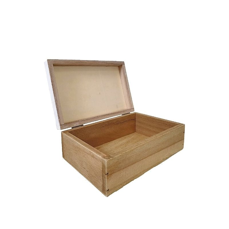 Caja de almacenamiento de madera panda 13x7x19.5cm