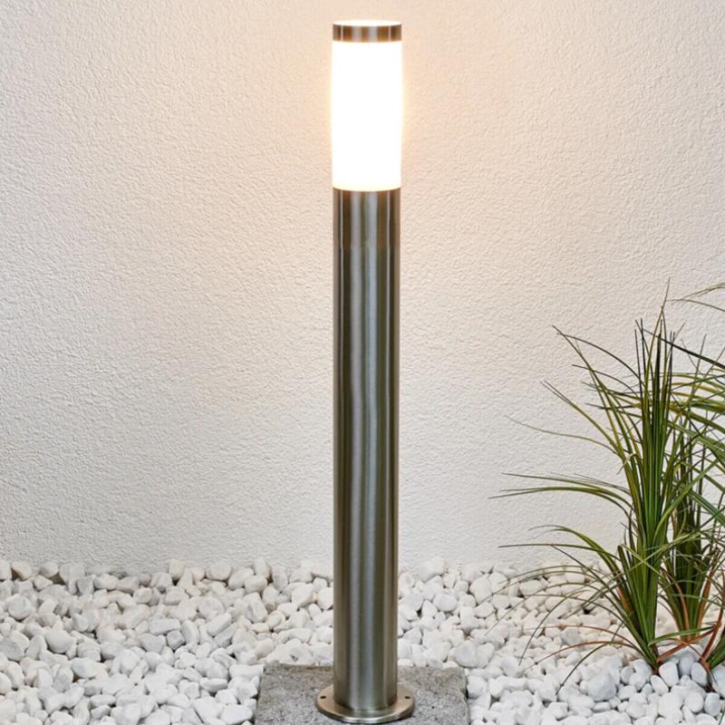 Terminal de jardín de acero inoxidable 80 cm para bulbo E27 IP44