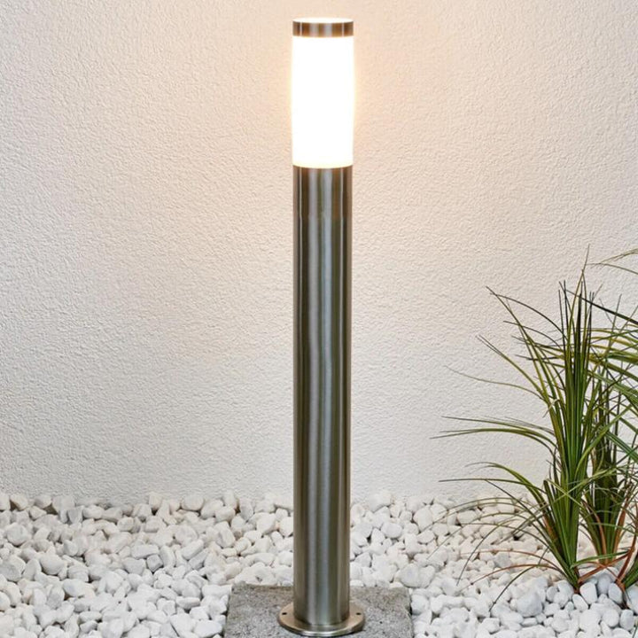 Terminal de jardín de acero inoxidable 80 cm para bulbo E27 IP44