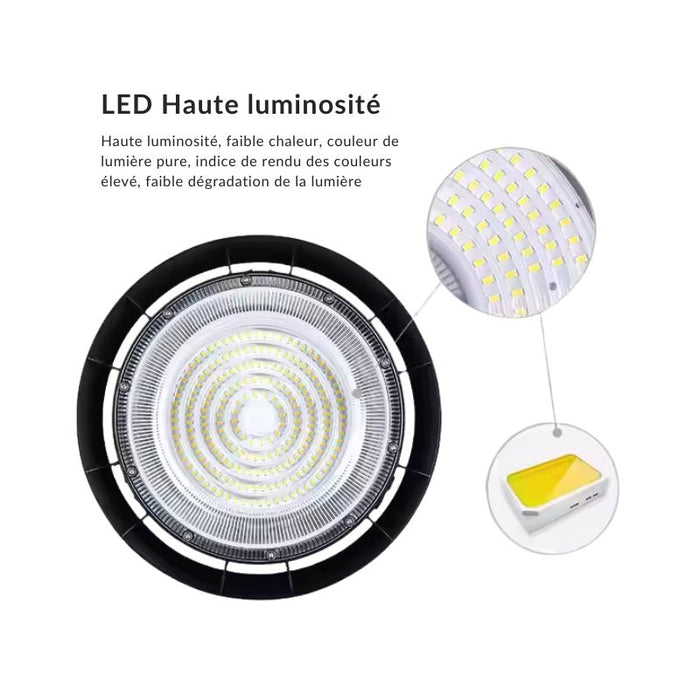 Cloche LED Lampe Industrielle 300W IP65 CCT - 3000K/4000K/6000K