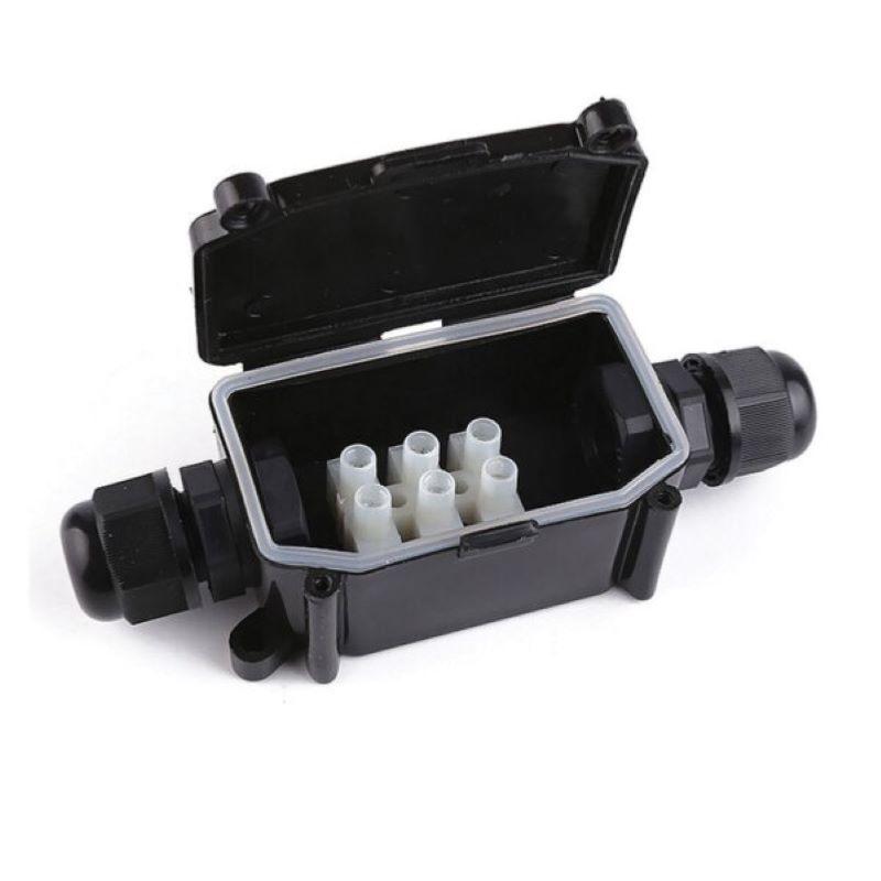 Waterdichte connector 1 Black IP68 -uitgangen