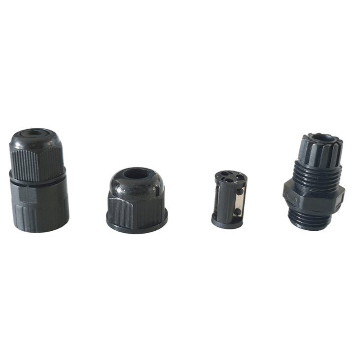 Conector linear 1 Saída à prova d'água IP68 preto