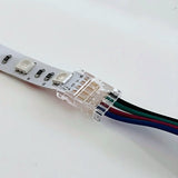 Conector simples para fita LED RGB IP20 de 10 mm
