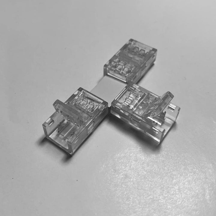 Conector T para fita LED COB de 8 mm