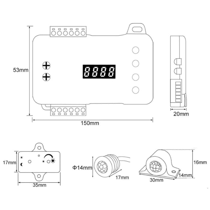 Efeito dinâmico do controlador de luz Pixel