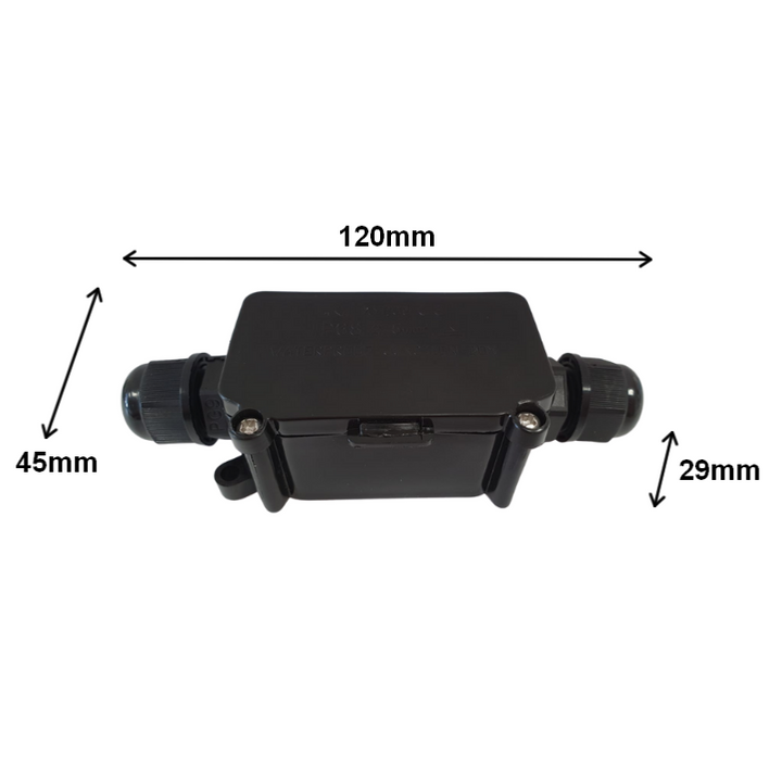 Waterdichte connector 1 Black IP68 -uitgangen