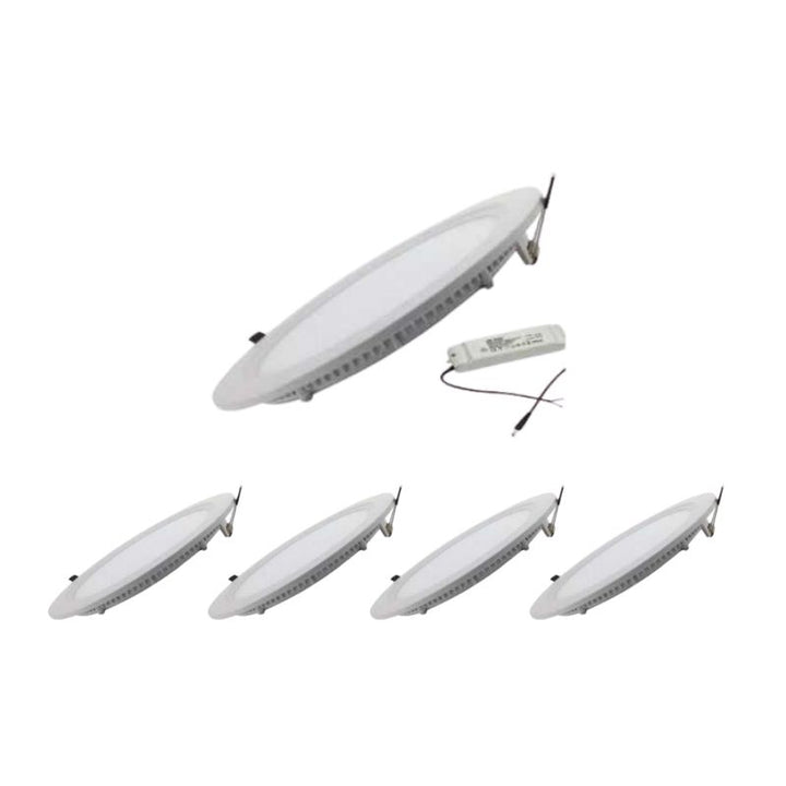 Downlight Dalle LED 24W Extra Plate Ronde BLANC