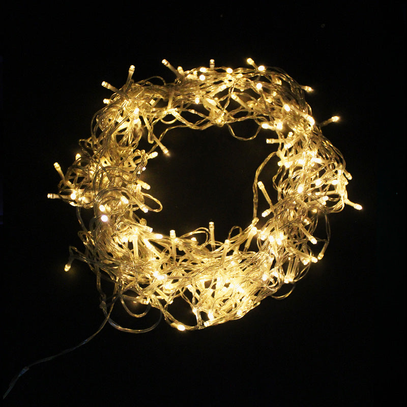 Guirlande Rideau lumineux 600LED IP44 10M - câble transparent – Silumen