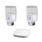Universele set slimme thermostaatknoppen met LCD-scherm + ZigBee gateway