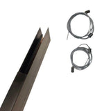 Kit Rail Magnétique en Saillie + Kit de Suspension (1 m)