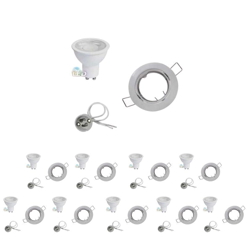 GU10 Build -En Led Kit 8W Round Advocate