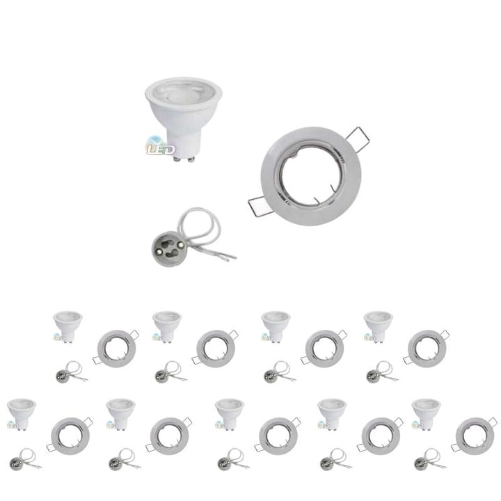 GU10 Build -En Led Kit 8W Round Advocate