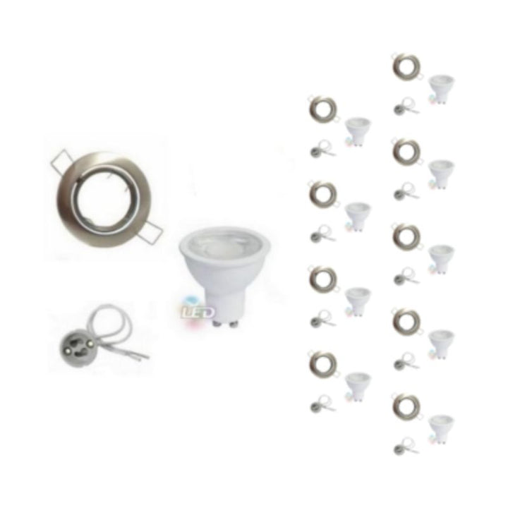 GU10 Build -En Led Kit 8W Round Advocate