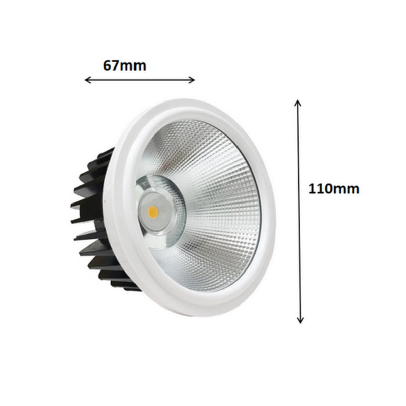 Doppeltes verstellbares AR111-Einbau-Halterungsset mit 20-W-LED-Lampen