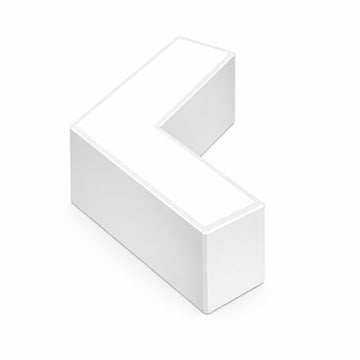 Connecteur L 120° 8W pour Suspension Linéaire Interconnectable BLANC