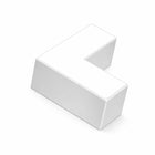 Conector L 90° 8W para Suspensão Linear Interligável BRANCO