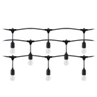 Guirlande Guinguette LED 220V 15M avec 15 Ampoules E27 1W Raccordable - Blanc Chaud 2300K - 3500K