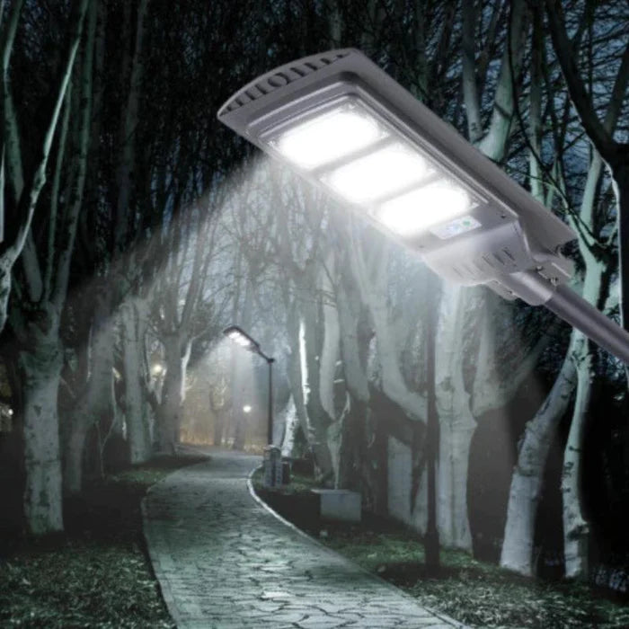 Luz LED urbana solar IP65 30W (barra de metal incluída)