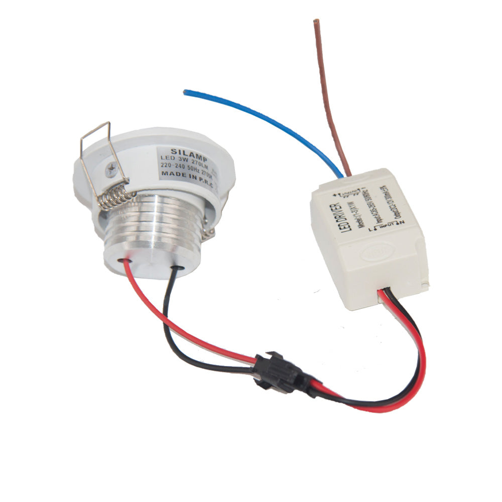 Construído -in mini spot LED 3W COB 45 ° ROUNTE AJUSTÁVEL