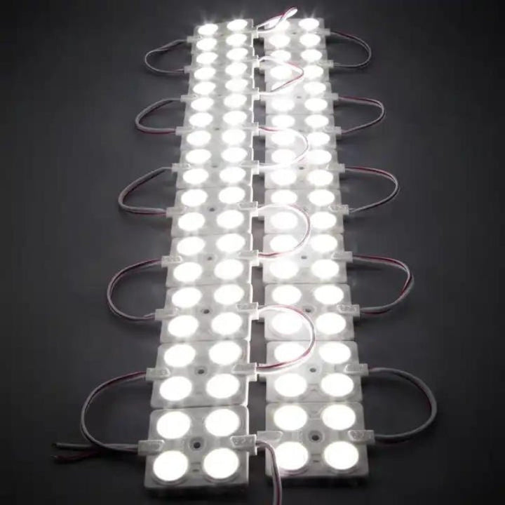 Módulo LED 2,4W SMD 2835 12V IP65 para sinalização comercial (pacote com 20)