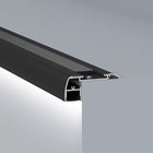 Aluminium-Stufenprofil 2M Schwarz für LED-Streifen 10mm