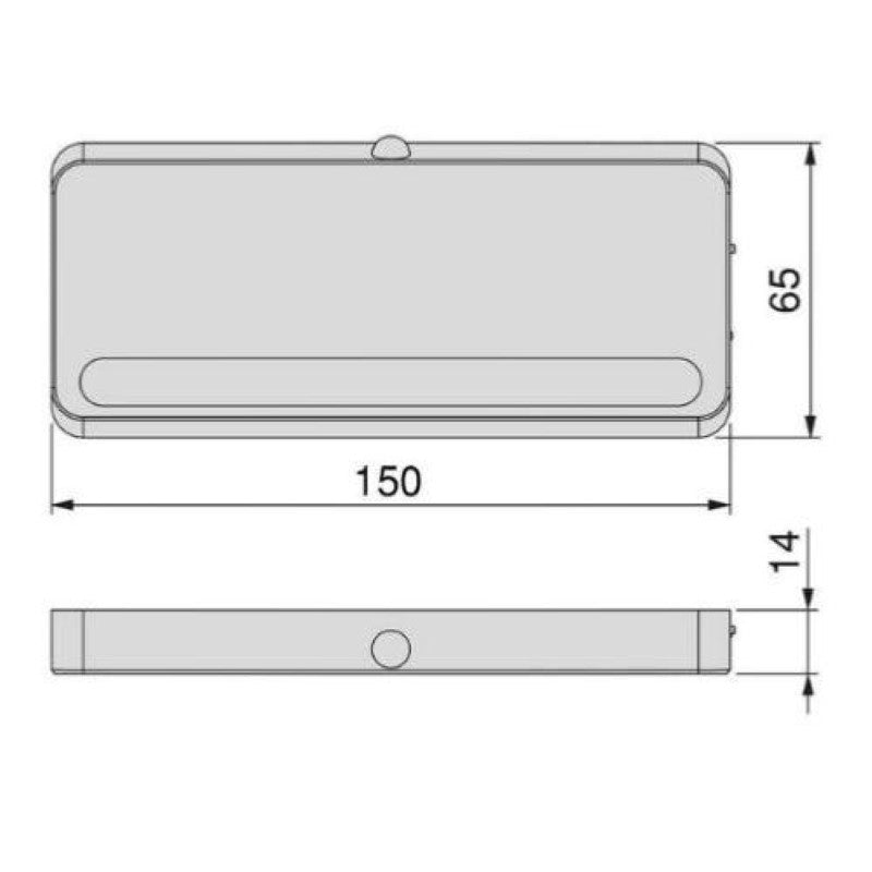 Wiederaufladbare LED-Wandleuchte mit IP20-Bewegungsmelder