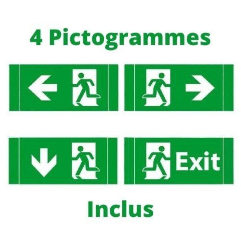 Painel de indicação de alívio 3h 3w 4 pictogramas