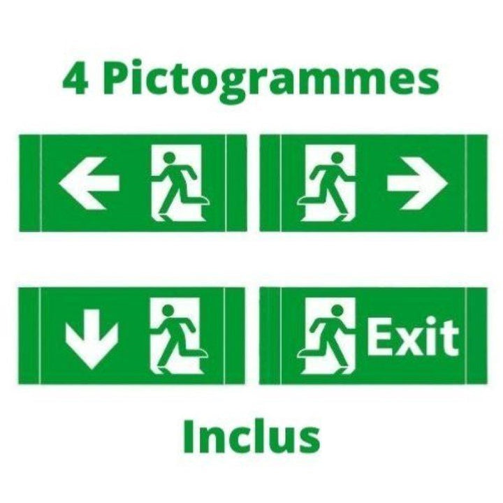 Painel de indicação de alívio 3h 3w 4 pictogramas