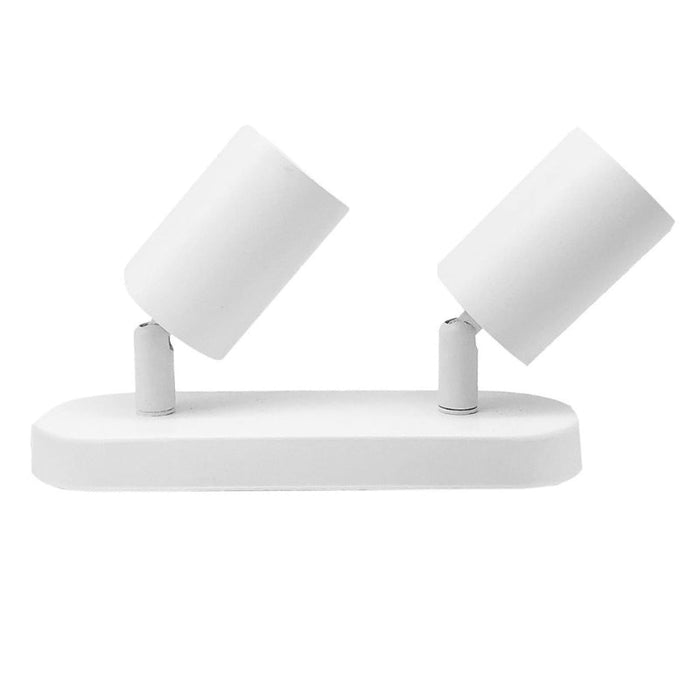 Plafondlamp met 2 verstelbare aluminium spots voor GU10 lamp