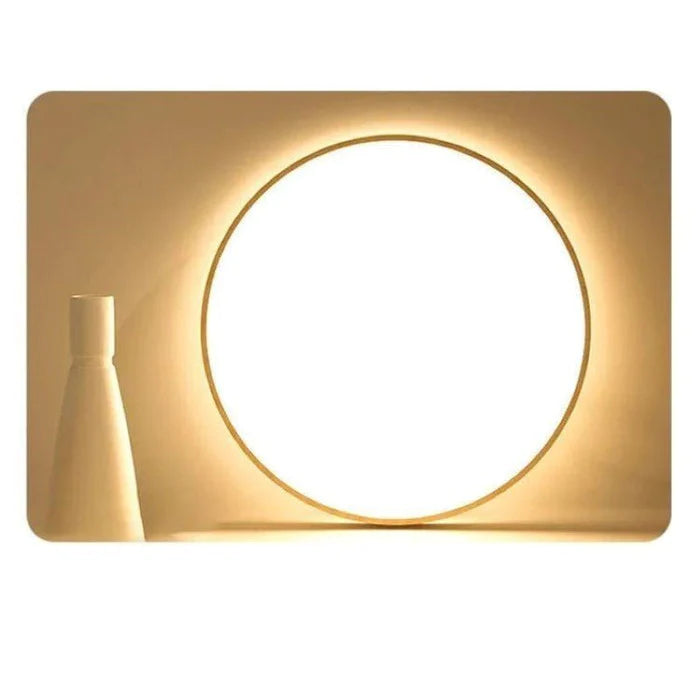 LED plafondlamp Hout 28cm