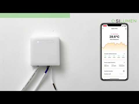 Vernetzter Thermostat für Elektroheizung mit Pilotdraht-Technologie – Zigbee