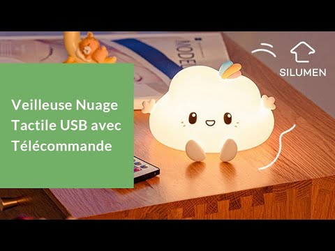 Veilleuse de Nuit Nuage Tactile Blanche (avec câble usb)