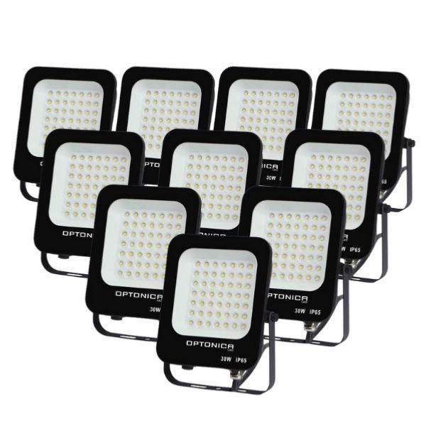 Proyector LED al aire libre SMD 30W IP65 Negro