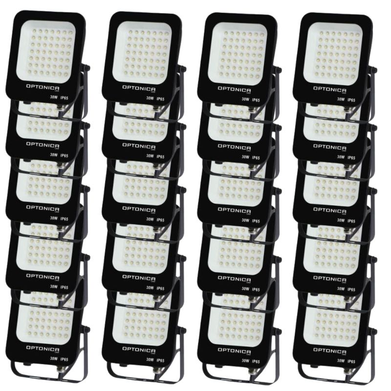 Proyector LED al aire libre SMD 30W IP65 Negro