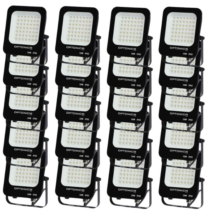 Proyector LED al aire libre SMD 30W IP65 Negro