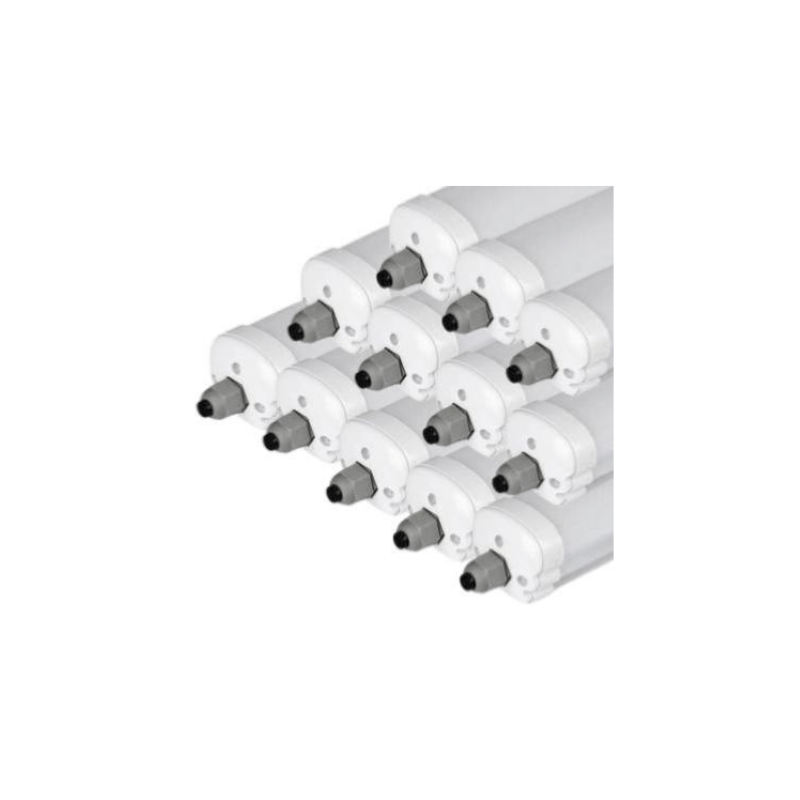 Réglette LED étanche 150cm 48W IP65 120lm/W Interconnectable (Pack de 12) - Silamp France