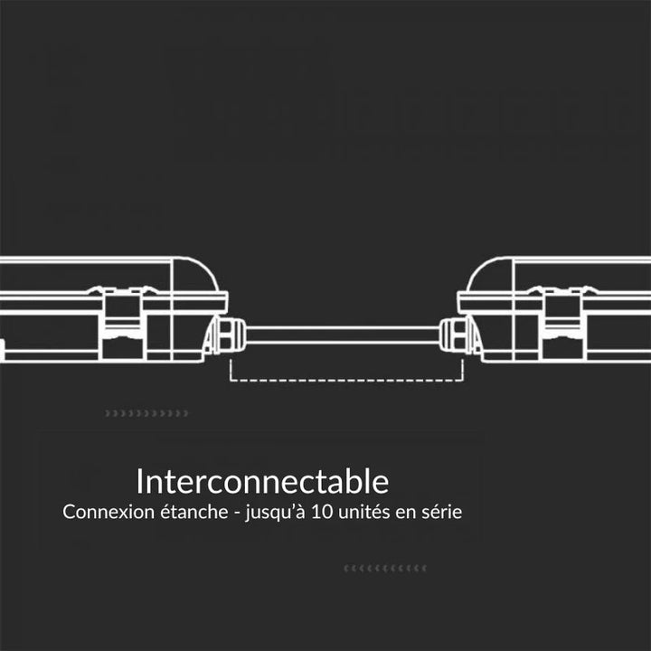 Fita LED impermeável interconectável 120cm 36W 120lm/W
