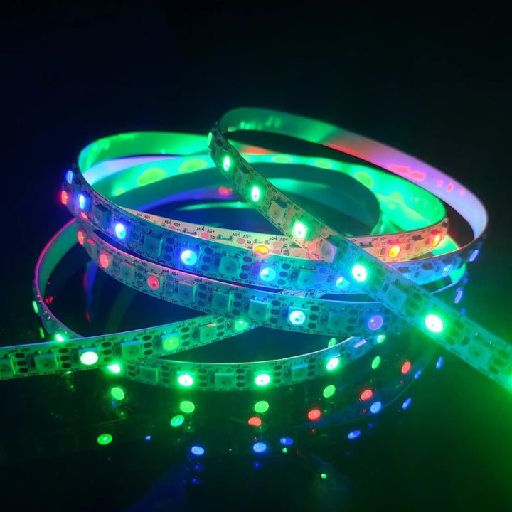 RGBW WLAN-LED-Streifen DC12V 60 LED/m 2 m + Netzteil und WLAN-Steuerung