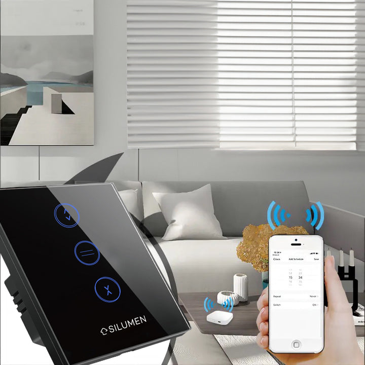 Schakelaar voor verbonden wifi-tactiele rolluik